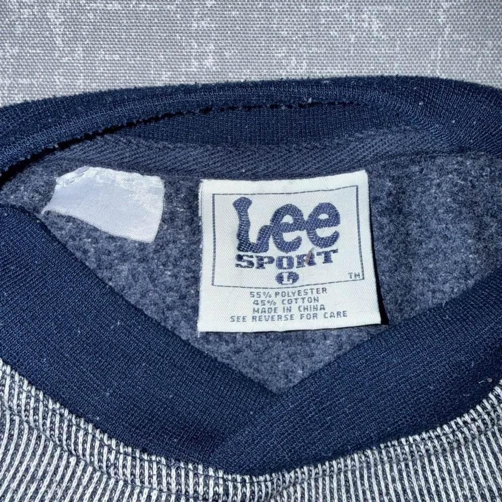 Vintage St Louis Rams Sweatshirt Mens Large Gray NFL Football Lee Sport